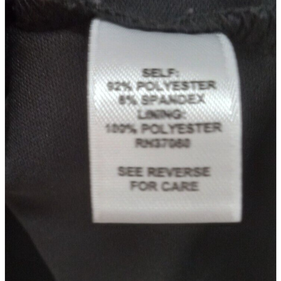 Cato Womens Plus 22/24W Top Black Floral‎ Cap Sleeve Layered Blouse - Picture 4 of 8